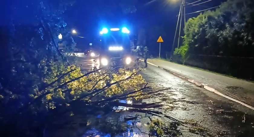 Nawałnice nad powiatem żywieckim - straż pożarna interweniowała 92 razy 
