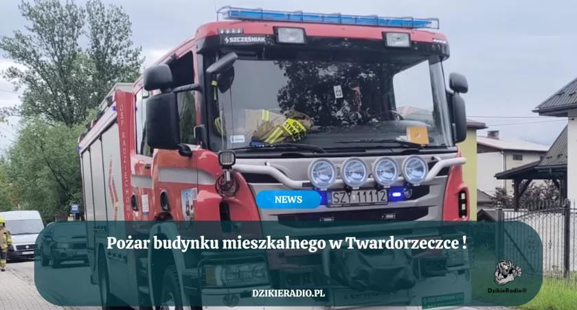 Pożar budynku mieszkalnego w Twardorzeczce
