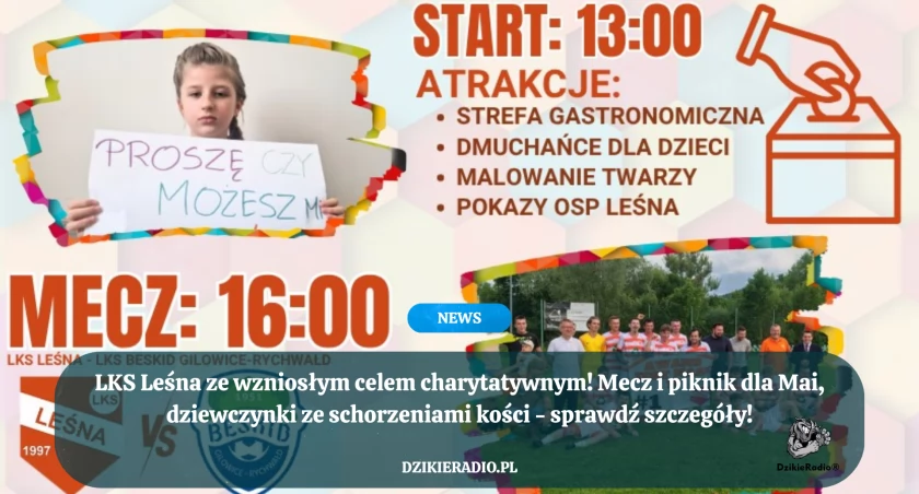LKS Leśna: mistrzowski awans i mecz charytatywny dla Mai Ormaniec
