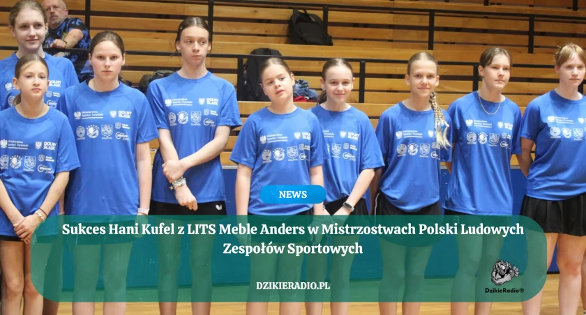 Złoty sukces młodej tenisistki stołowej z Żywca. Hania Kufel mistrzynią Polski LZS