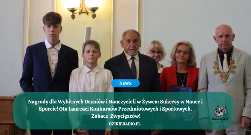 Nagrody dla Najlepszych! Uczniowie i Nauczyciele uhonorowani podczas Sesji Rady Miejskiej w Żywcu!