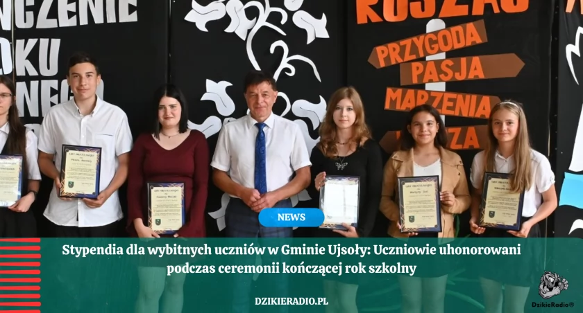 Młodzi stypendyści z Gminy Ujsoły - wielki sukces ucznów !