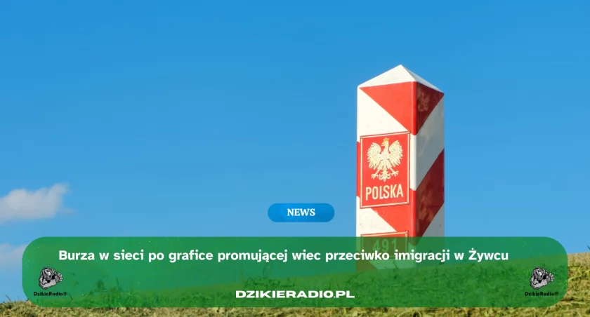 Kontrowersyjna grafika zapowiadająca wiec przeciwko imigracji w Żywcu wywołuje burzę w sieci