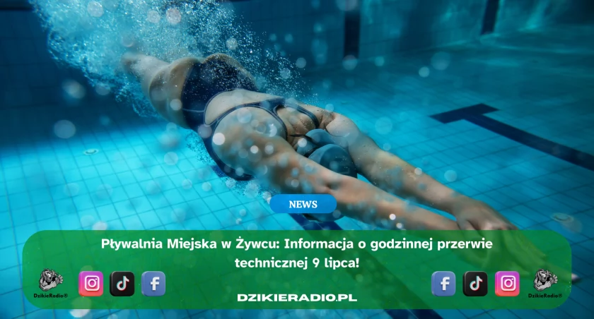 Zmiana dostępności Pływalni Miejskiej w Żywcu – 9 lipca