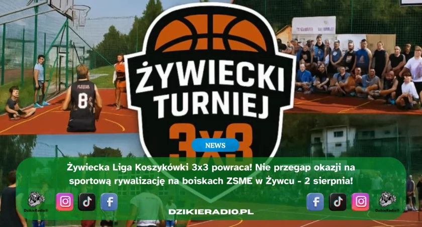 Turniej koszykówki 3x3 w Żywcu – ruszają zapisy do kolejnej edycji ŻLK