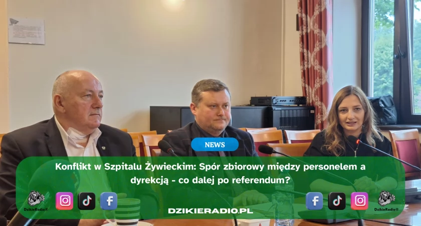 Równość płac w żywieckim szpitalu tematem konferencji prasowej w Starostwie Powiatowym