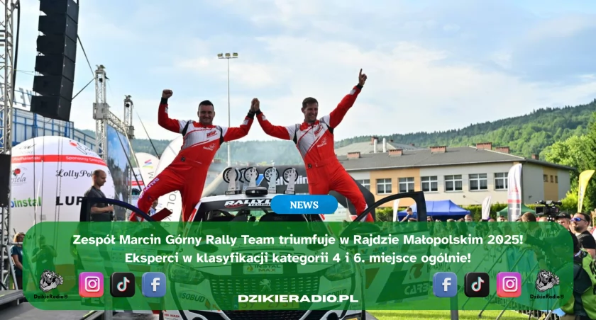 Marcin Górny Rally Team – perfekcyjny występ w Rajdzie Małopolski