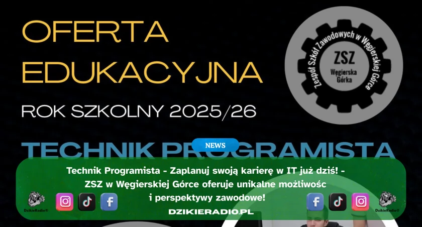 Technik Programista – Twoja przyszłość zaczyna się w ZSZ w Węgierskiej Górce!