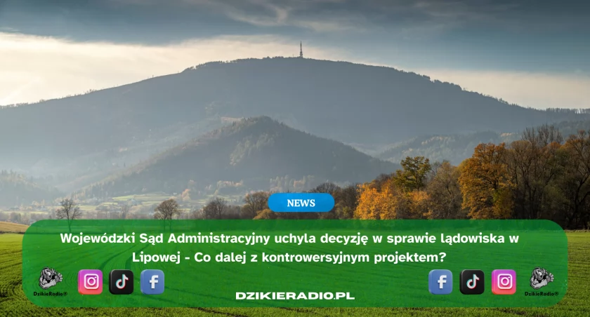 Sąd uchylił decyzję wójta Lipowej w sprawie lądowiska