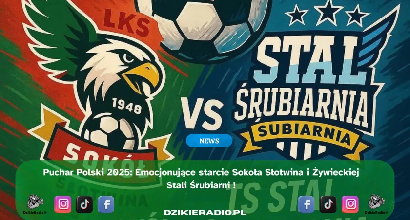 Pucharowe starcie w Lipowej – Sokół Słotwina podejmuje Żywiecką Stal Śrubiarnia