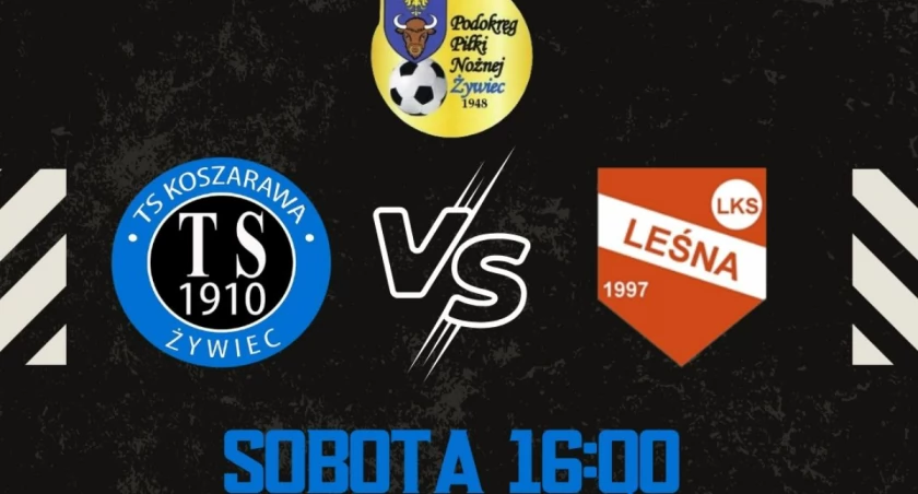 Pierwszy oficjalny mecz sezonu: Koszarawa Żywiec vs LKS Leśna - piłkarskie emocje na stadionie! Dołącz do nas 26 lipca o 16:00 na Stadionie Koszarawy.