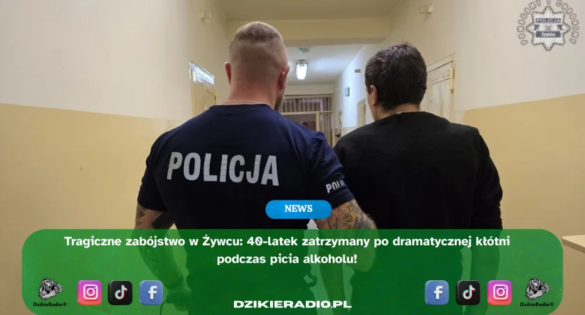 Zabójstwo w Żywcu: 40-latek aresztowany po śmiertelnej awanturze