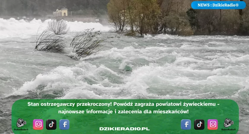 Poziom wód w regionie niepokoi: ogłoszono dwa stany ostrzegawcze