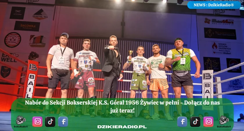 Nowy sezon w sekcji bokserskiej K.S. Góral 1956 Żywiec – dołącz do sportowej przygody! Czekamy na Ciebie!
