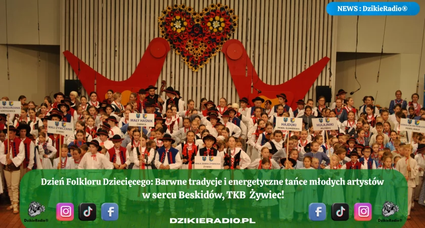 Dzień Folkloru Dziecięcego: Kolorowe Święto Tradycji w Żywcu pod Beskidami