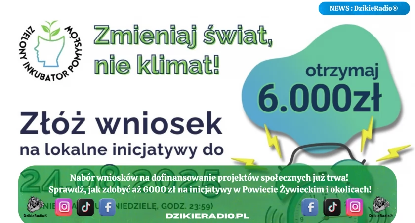 Masz pomysł na działania lokalne? Możesz zdobyć 6000 zł na jego realizację!