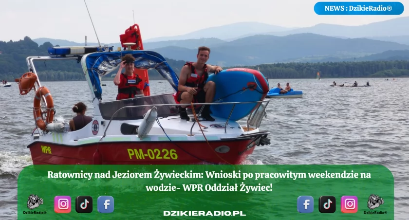 Wodne Pogotowie Ratunkowe – Oddział w Żywcu: intensywny weekend na Jeziorze Żywieckim.