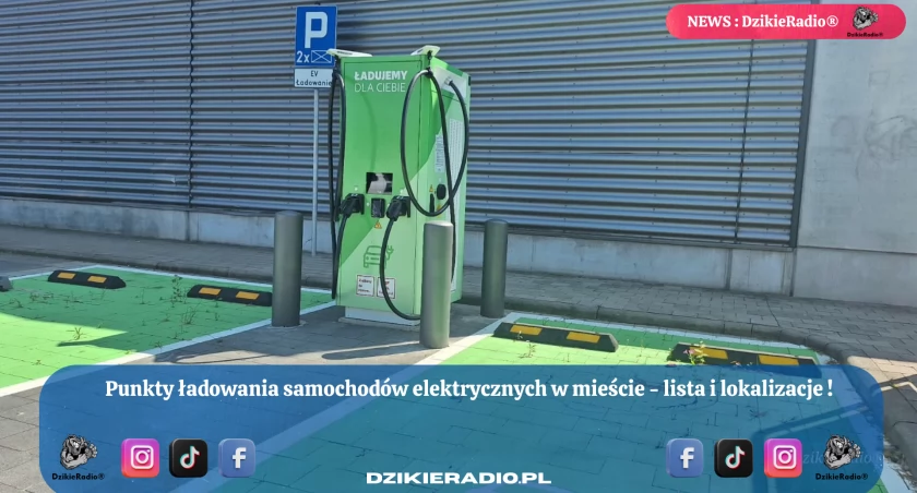 Nowa mapa ładowania pojazdów elektrycznych w mieście Żywiec