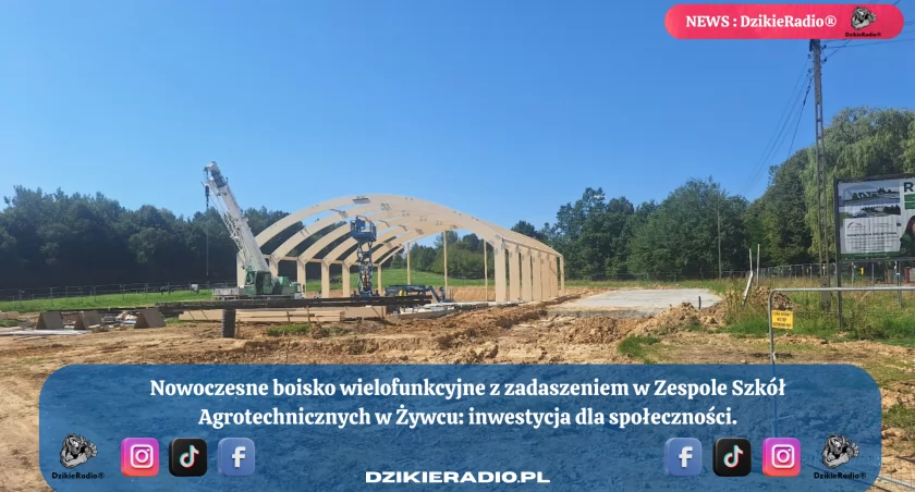 Nowoczesne boisko wielofunkcyjne w Żywcu: Zapewniamy komfortowe warunki przez cały rok!