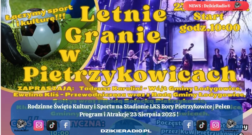 Letnie Granie w Pietrzykowicach 2025 – sport, kultura i dobra zabawa w jednym miejscu!