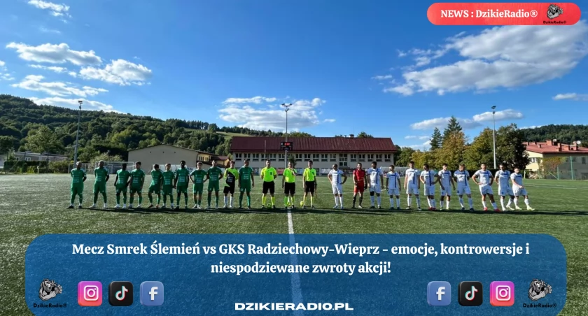 Emocjonujący remis w meczu Smrek Ślemień - GKS Radziechowy-Wieprz