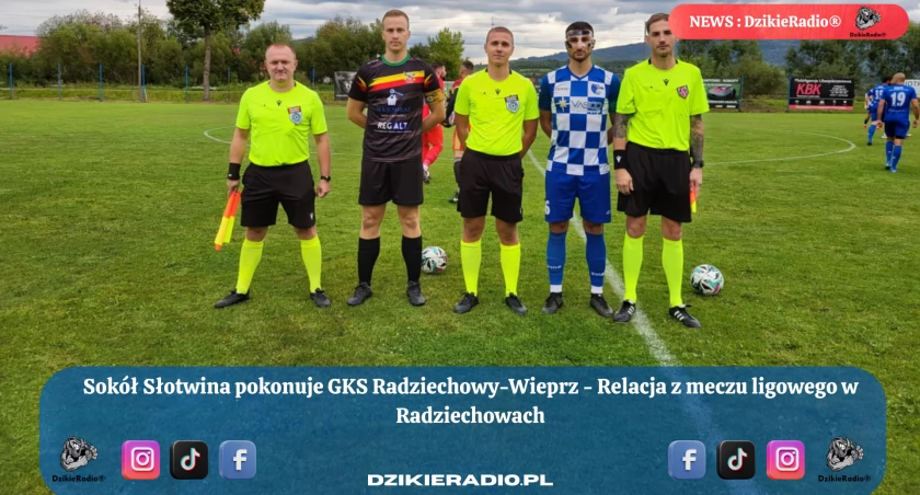 Świetne zwycięstwo Sokoła Słotwina! Relacja z meczu z GKS Radziechowy-Wieprz 3:1 - emocjonujące starcie już w trzeciej kolejce!
