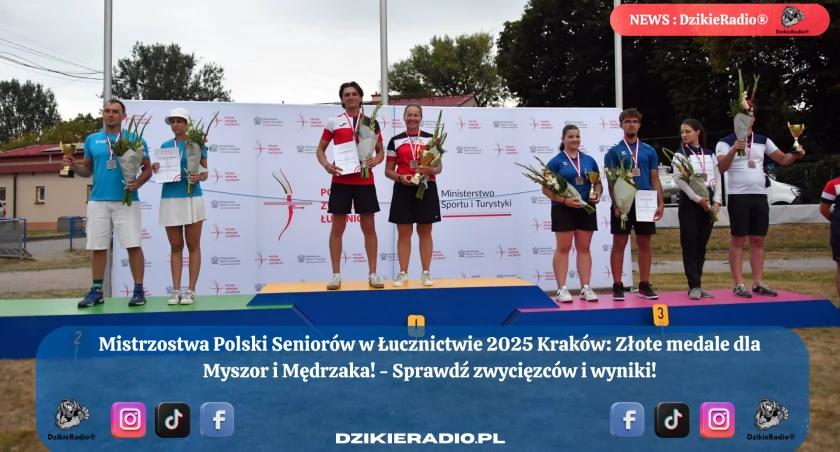 Wioleta Myszor, Mateusz Mędrzak, Oskar Kasprowski, Jakub Bąk z tytułami Mistrzów Polski Seniorów na rok 2025