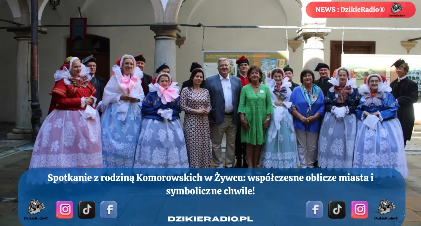 Rodzina Komorowskich w Żywcu – wizyta pełna refleksji i tradycji