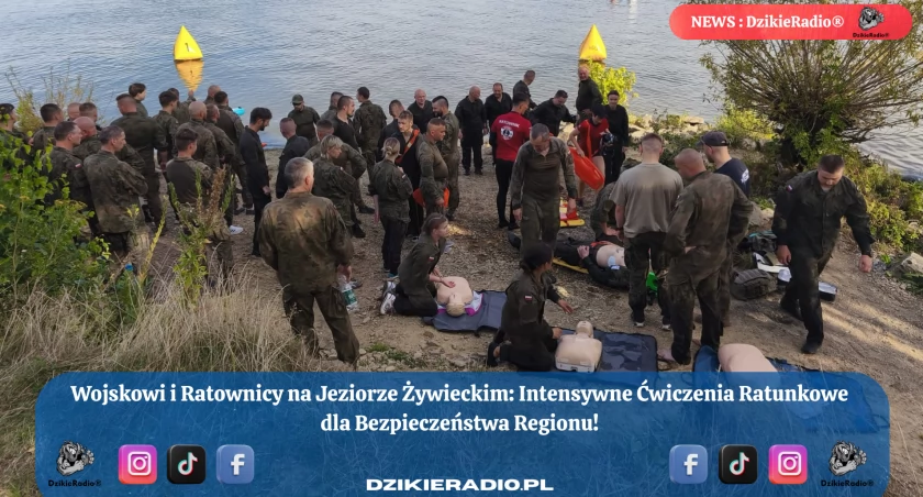 Wodne manewry szkoleniowe na Jeziorze Żywieckim: Wojsko i ratownicy ćwiczyli na wodzie!