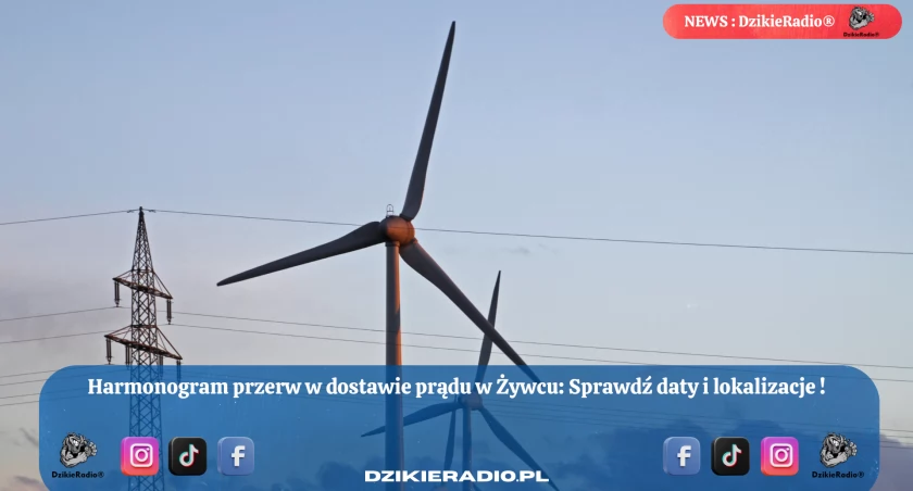 Planowane przerwy w dostawie prądu w Żywcu