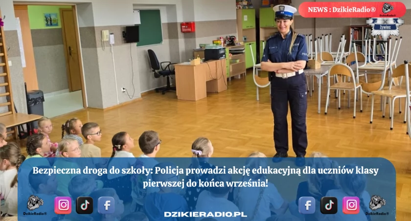 Bezpieczna droga do szkoły – policjanci edukują najmłodszych