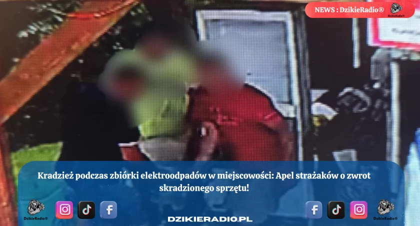  Kradzież sprzętu OSP w Rychwałdzie – strażacy apelują o zwrot