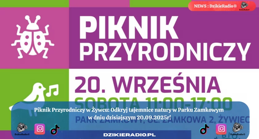 Piknik Przyrodniczy w Żywcu: Zabawa i nauka w jednym miejscu! Spotkanie z naturą i ekologią już dziś w Parku Zamkowym!