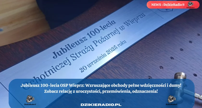 Jubileusz 100-lecia Ochotniczej Straży Pożarnej w Wieprzu: Uroczyste Obchody i Wzruszające Chwile wspólnoty strażackiej.