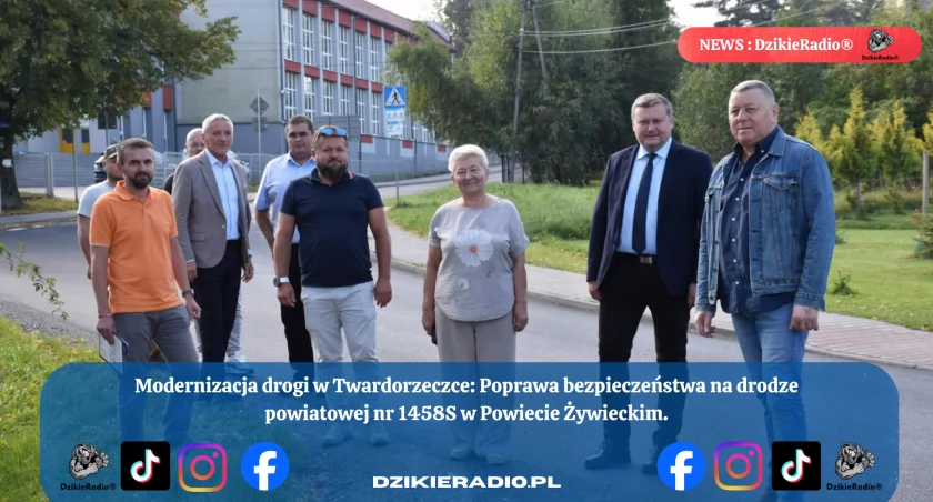 Nowa jakość na drodze powiatowej w Twardorzeczce Gmina Lipowa