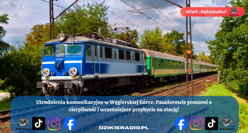 Utrudnienia komunikacyjne w Węgierskiej Górce – pasażerowie proszeni o cierpliwość