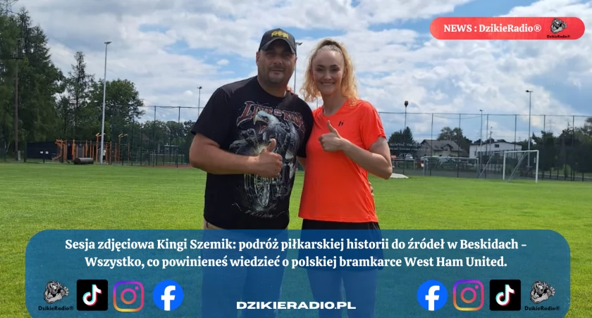Sesja do reklamy Martes Sport na boisku w Pietrzykowicach- i historia piłkarki jak z małych Pietrzykowic trafiła do wielkiego Londyńskiego West Ham United F.C. Women!