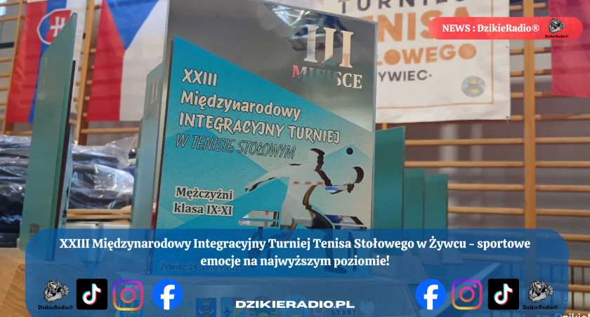 Wyjątkowy dzień tenisa stołowego w Żywcu - integracja, pasja i emocje na XXIII Międzynarodowym Turnieju.