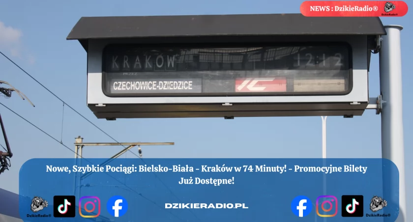 Ekspresowa rewolucja na torach: nowe połączenia Bielsko-Biała – Kraków.