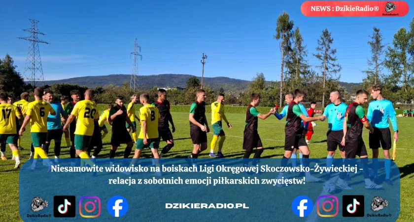 Futbolowe emocje i niespodzianki – dziewiąta kolejka Ligi Okręgowej Skoczowsko-Żywieckiej
