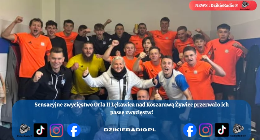 Sensacyjne zwycięstwo Orła II Łękawica nad liderem Koszarawą w A-klasie Żywiec! Poznaj szczegóły meczu i co to oznacza dla tabeli ligowej!