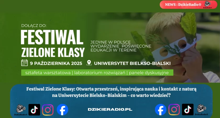 Szkoła bez murów — pierwszy Festiwal Zielone Klasy na Uniwersytecie Bielsko-Bialskim