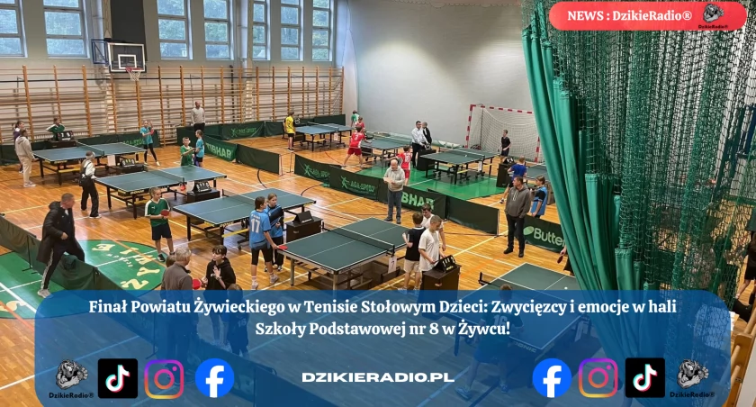 Sportowa pasja w Żywcu – młodzi tenisiści stołowi pokazali klasę!