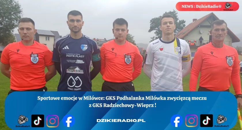 Emocjonujące starcie GKS Podhalanka Milówka vs. GKS Radziechowy-Wieprz - Zwycięstwo gospodarzy w 10. kolejce Ligi Żywiecko-Skoczowskiej