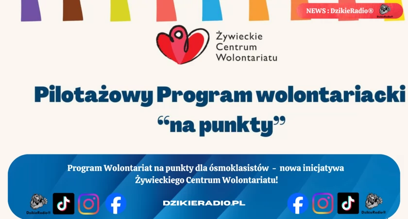 Program Wolontariat na Punkty dla ósmoklasistów w Żywcu - jak zdobywać punkty rekrutacyjne i rozwijać się społecznie 