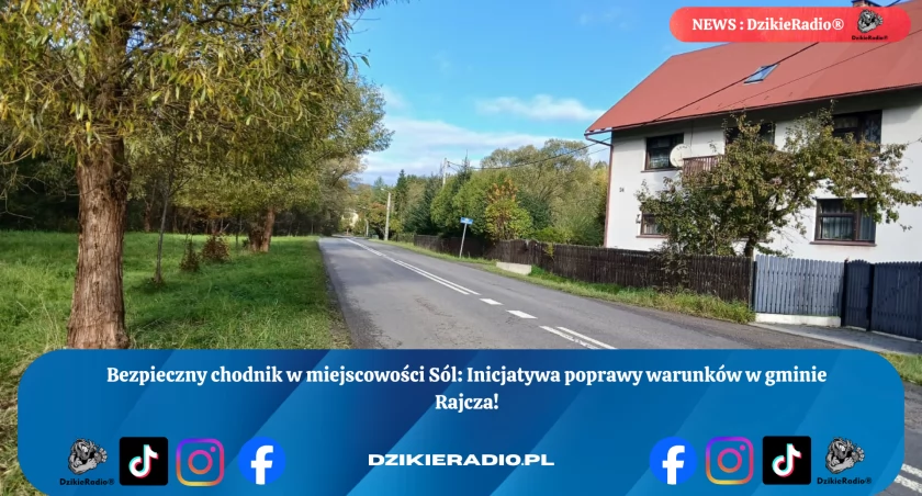 Nadzieja na bezpieczniejszą drogę w Soli – radny apeluje o budowę chodnika