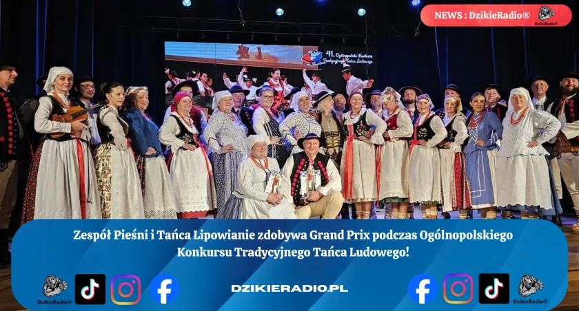 „Lipowianie” triumfują na ogólnopolskim konkursie tańca ludowego