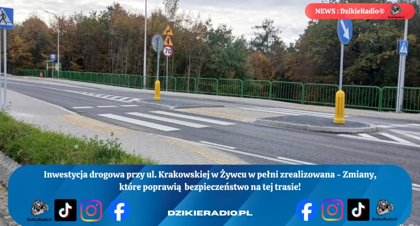 Inwestycja drogowa w Żywcu: Nowa Droga Wojewódzka 946 na ul. Krakowskiej - Nowe Oblicze i Bezpieczeństwo Dla Mieszkańców.