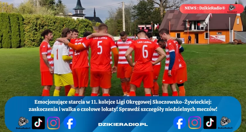 Weekend pełen emocji w Lidze Okręgowej Skoczowsko-Żywieckiej