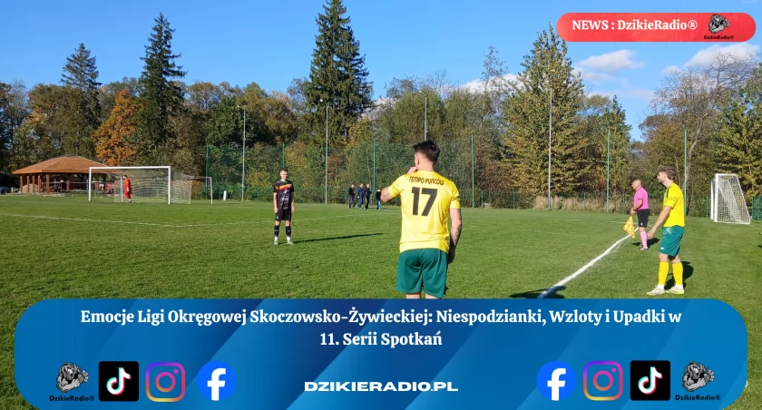 Tempo Puńców nie zwalnia kroku – emocje w 11. kolejce Ligi Okręgowej Skoczowsko-Żywieckiej
